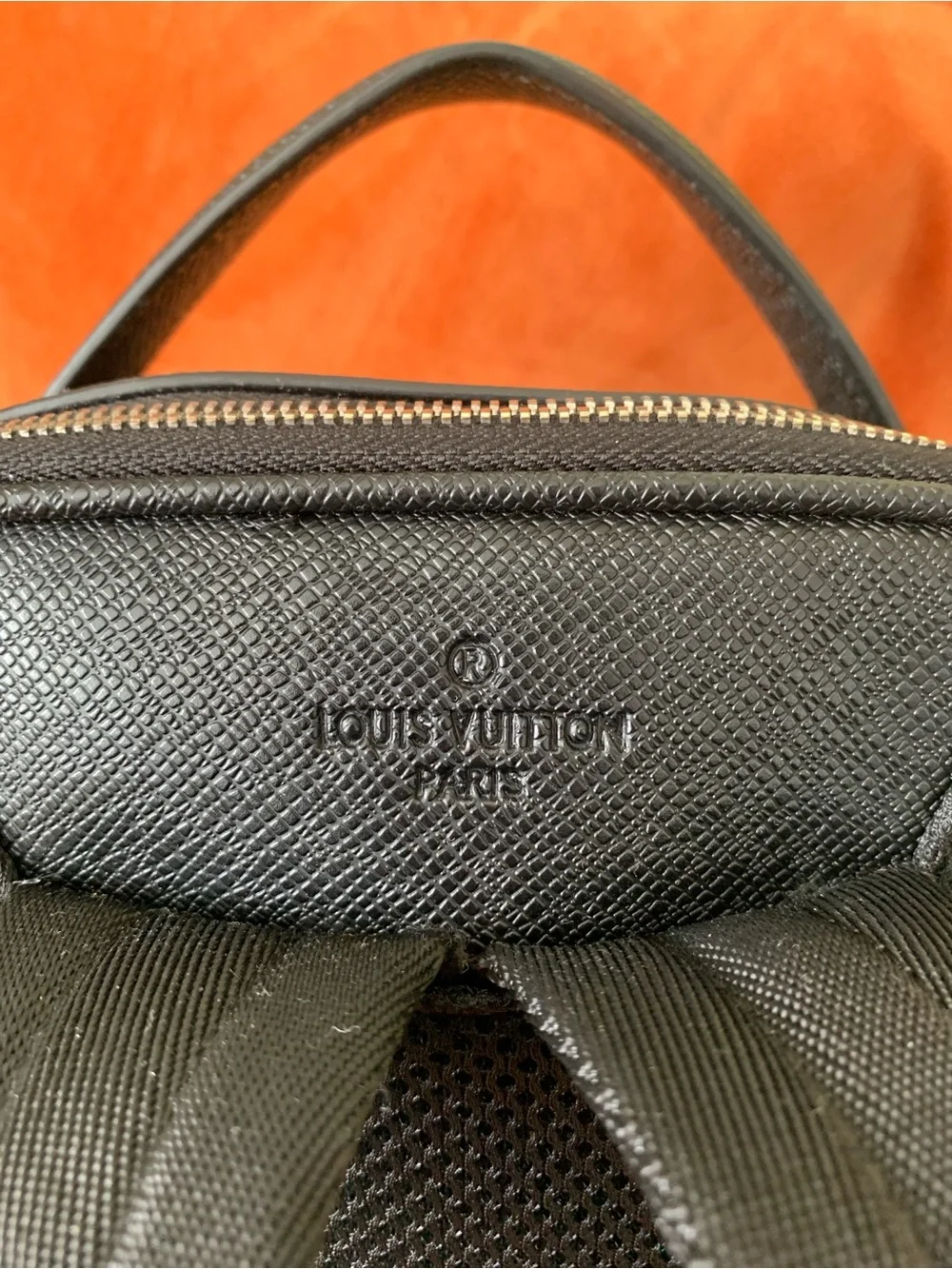 Louis Vuitton Black Men’s Leather Backpack